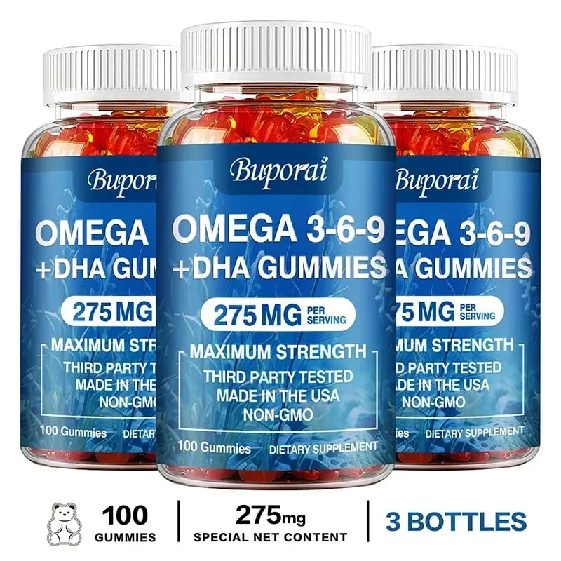 Omega 3 6 9 + DHA gumicukor - Az agy egészsége javítja a koncentrációt Memória javítja a vérkeringést a szem támogatása — image 11