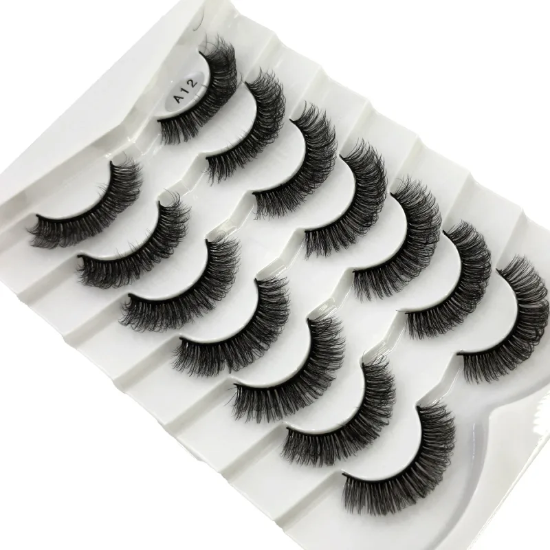 Fluffy Lashes Mink False Eyelashes Thick Cat Eye Makeup Long Natural Volume 3d Eyelashes Extension Χονδρική Βιζόν Βλεφαρίδες