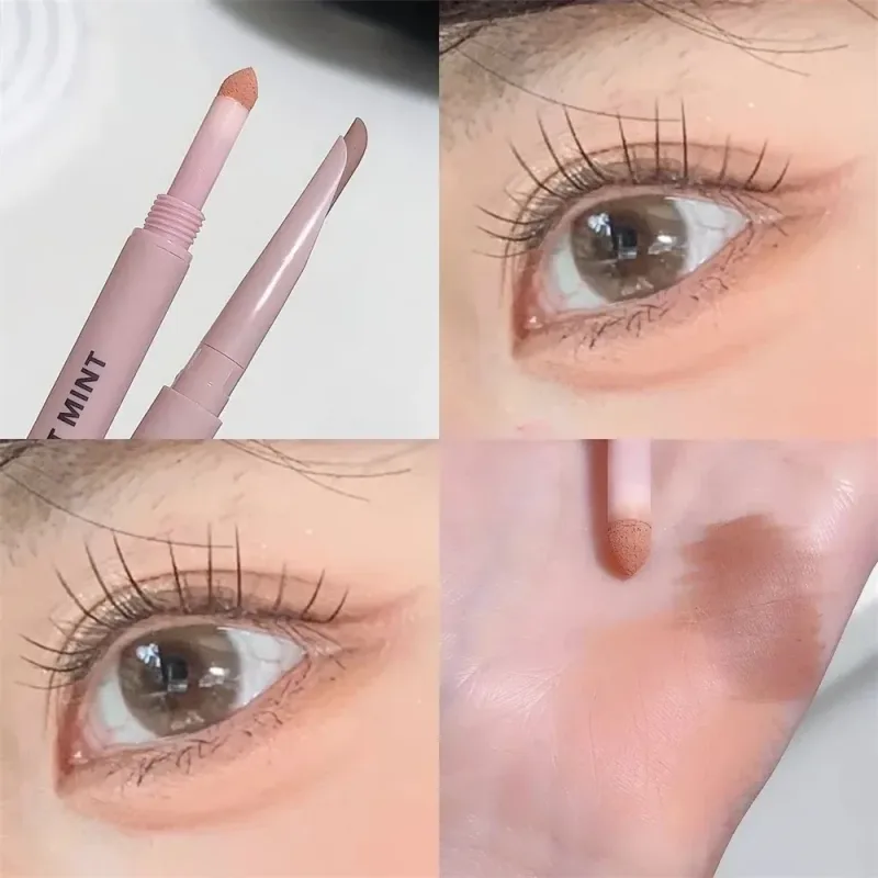 Dual End Glitter Matte Aegyosal Pen Brightening Highlight & Shadow Stick Eye Makeup Lying Silkworm Eyeliner Gel Pencil 애교살 펜 — image 19