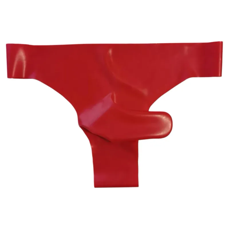 Sexy Nightwear Mens Latex Underwear Comfortable Latex Safety Panties Applicable Gender Male Fashionable Lingerie