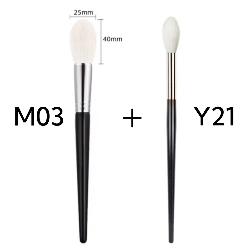 Highlighter Brush Makeup Natural Brushes Make Up Hair Goat Beauty Tools — image 8