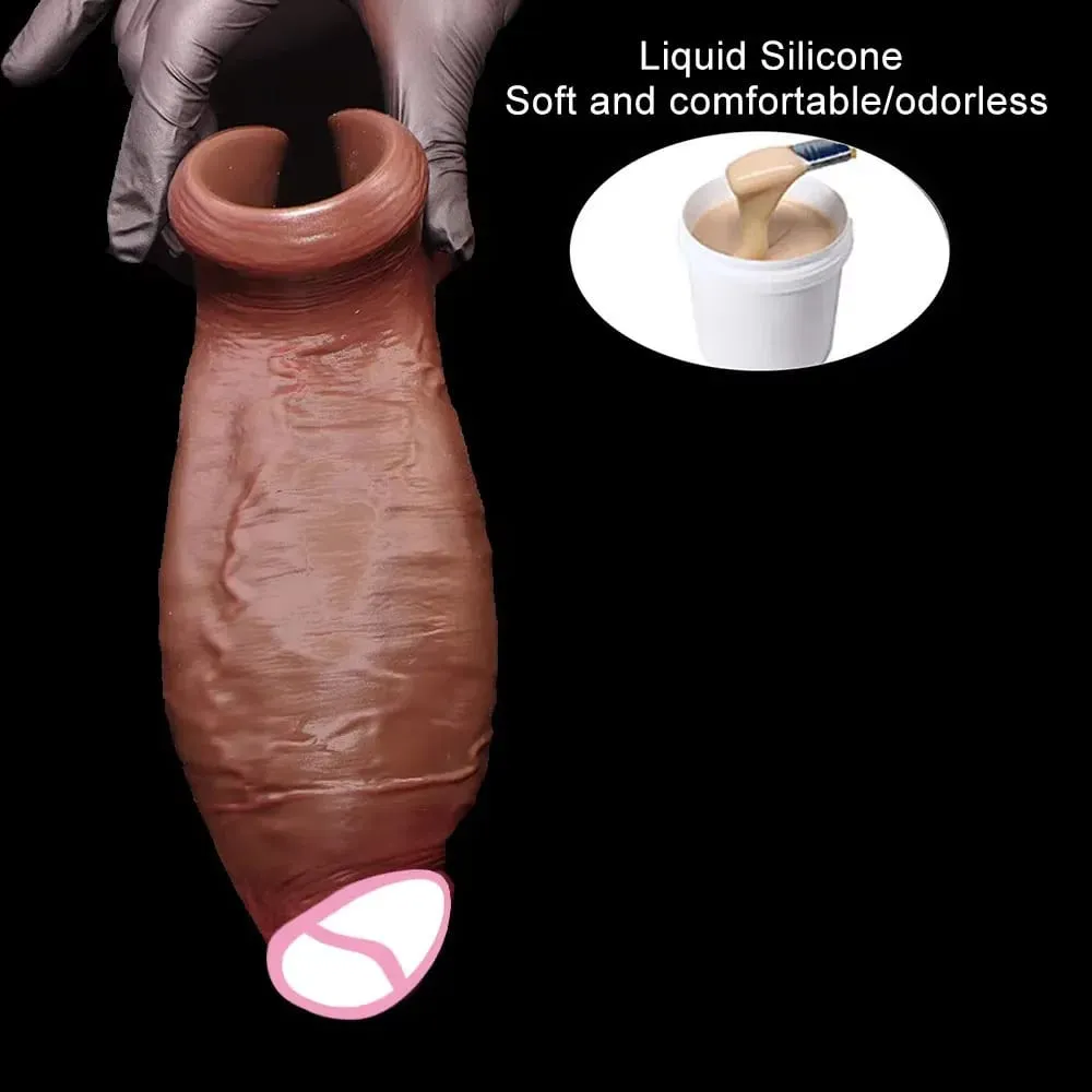Thick Dildo For Anal Sex Toys 18+ Liquid Silicone Butt Plug Huge Anal Realistic Dildos Stout Plug Women Men Gay Masturbation — image 4