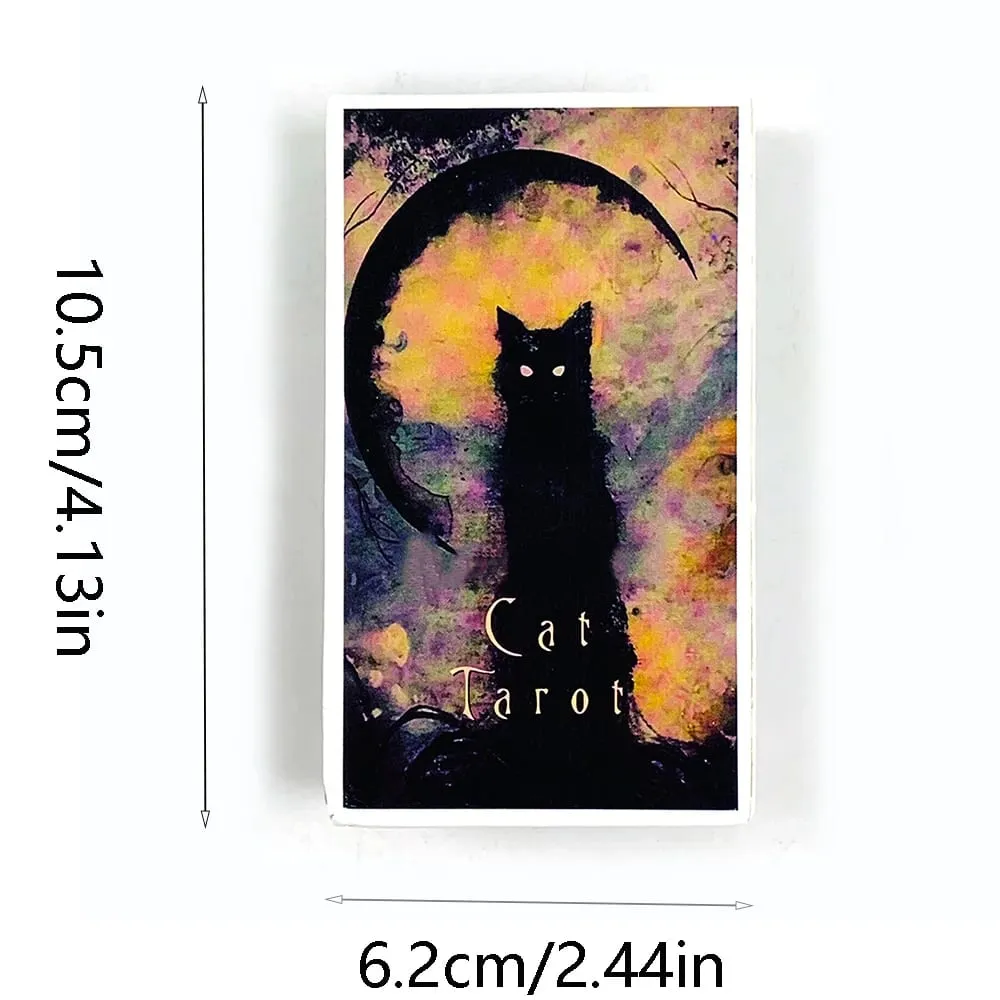 Νέο Tarot Haunted Cat Tarot Deck Fate Divination Oracle Επιτραπέζια παιχνίδια Τράπουλο Family Party Ψυχαγωγικό παιχνίδι καρτών