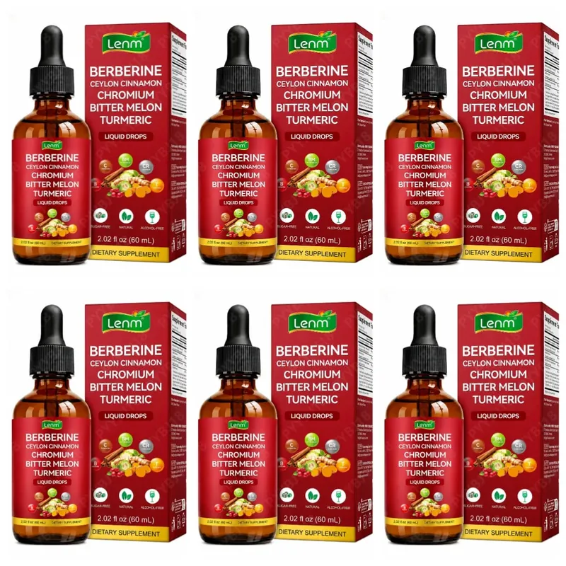 Berberine Liquid Drops Chromium & Ceylon Cannamon Supports Vitality Metabolic Wellness Health Digestive Health Χωρίς Ζάχαρη Μη ΓΤΟ 60ml — image 12