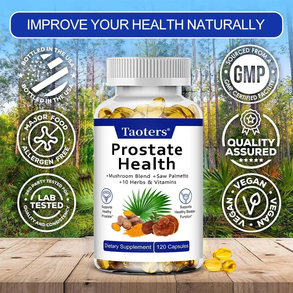 Saw Palmetto Prostate Support - Maintain Urinary Tract Health Reduce Frequent Urination Promote Hair Growth Immune Support