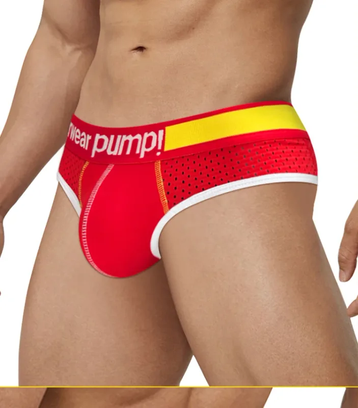 Men's Low Waist Slimming Mesh Briefs U Convex Pouch Elastic Waistband Breathable Colorful Jockstrap Underwear — image 20