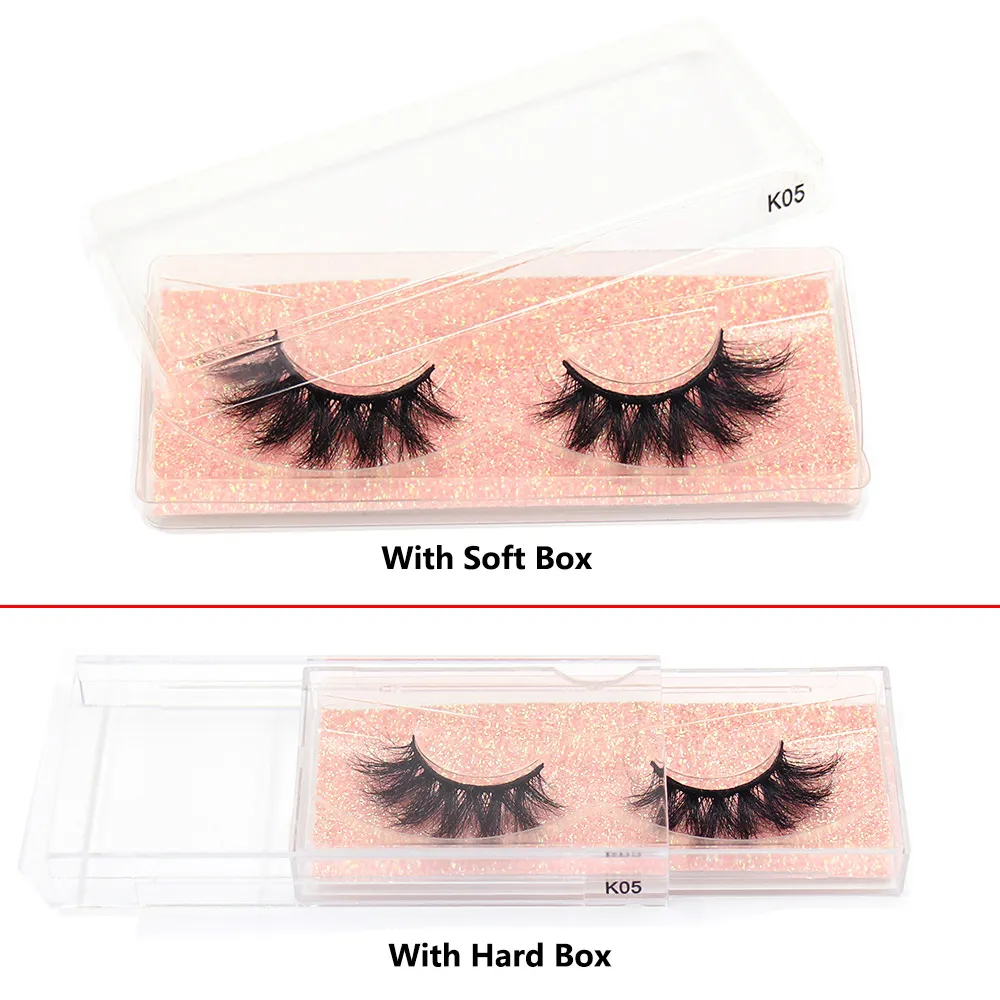 3D Mink Lashes Μαλακές τρίχες Ψεύτικες βλεφαρίδες Αφράτος όγκος Wispy Fake Lashes Extension Μακιγιάζ — image 7