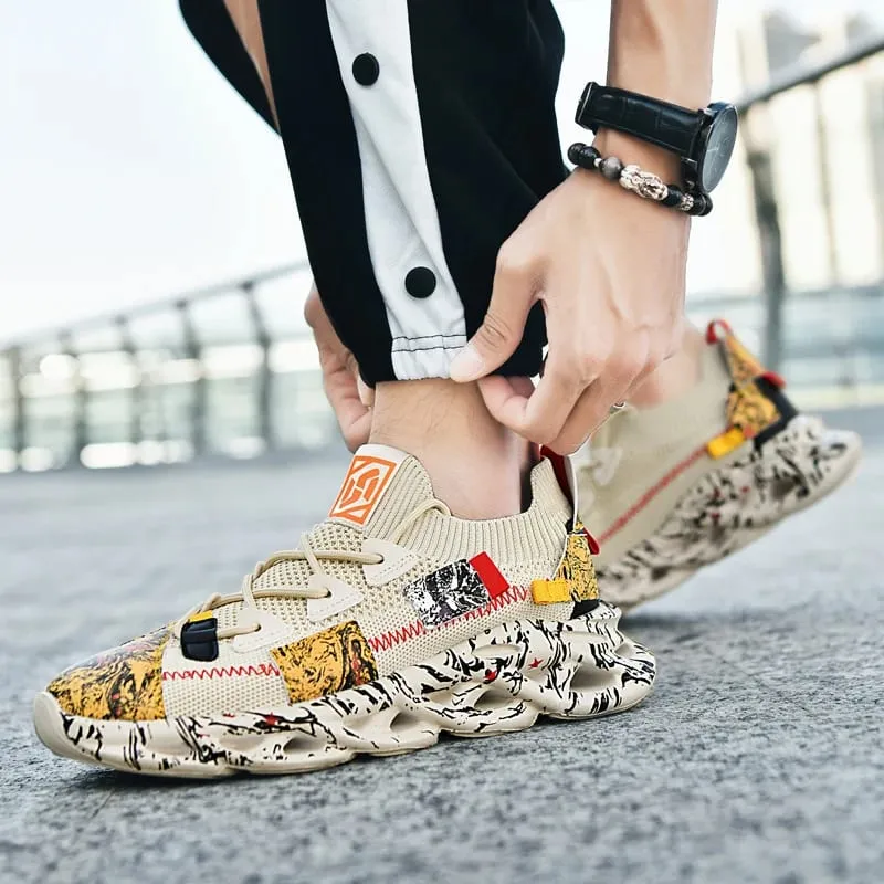 Men's Casual Sneakers Breathable Luxury Trainer Race Shoes Fashion Loafers Running Shoes for Male — image 5