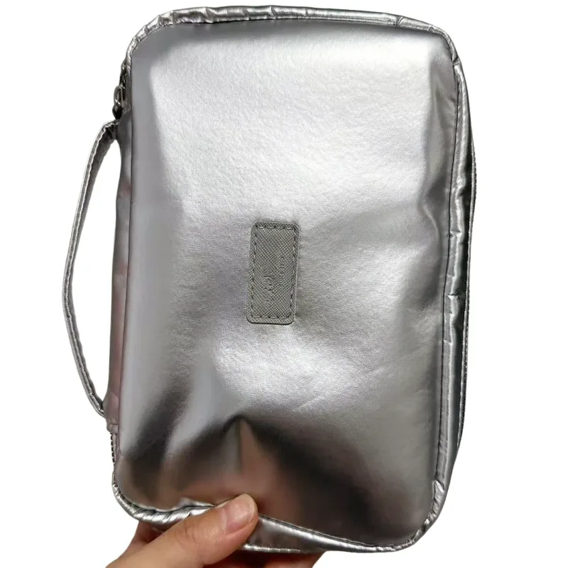 PA CARRIER COMBO POUCH Μαύρο & ασημί πινέλα μακιγιάζ και τσάντα αποθήκευσης καλλυντικών για ταξίδια