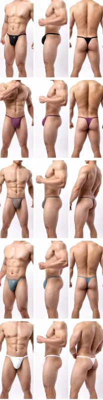Men's Breathable Quick-Dry Fabric Thong Comfortable Briefs Low-Rise Underwear Sexy Innerwear Fashionable Brave Person — image 8