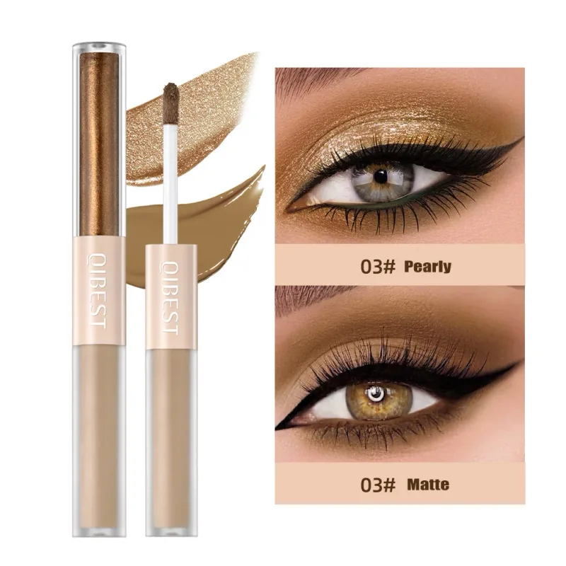 2 σε 1 Stick Pearly Matte Eyeshadow Cream Smooth Nude Eye Makeup Liquid Contour Shadow Stick Αδιάβροχο Shimmer High Light Pen — image 10