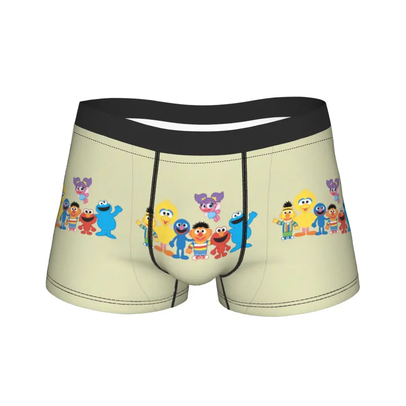 S-Sesames Streets Tango Elmo & Grover 속옷 남자 반바지 팬티 Funny Boxershorts 품질 세관 특대 팬티 — image 8