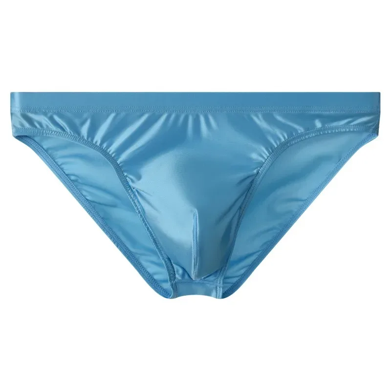 Men Solid Briefs Underwear Man Sexy Glossy Underpants Cuecas Calzoncillos Ropa Interior Hombre Slips Male Pouch Panties
