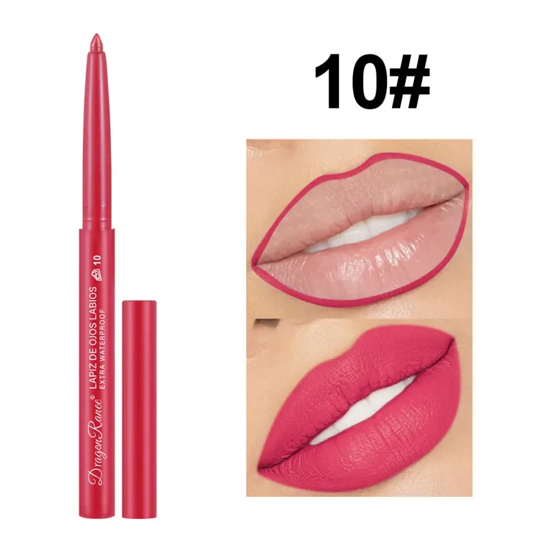 Lip Liner Αδιάβροχο μακράς διαρκείας Hook Line Lip Pencil Matte Beginner Automatic Lip Liner Bean Ενυδατικό Αντικολλητικό Cup Lips — image 14