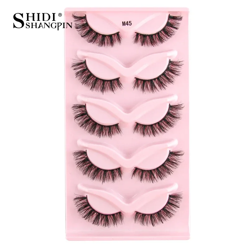 Half Lashes Cat Eye Lashes 3D Natural Finged End Eye Elong Lashes Fox Eye Lashes Faux Mink Lashes Μακιγιάζ — image 12