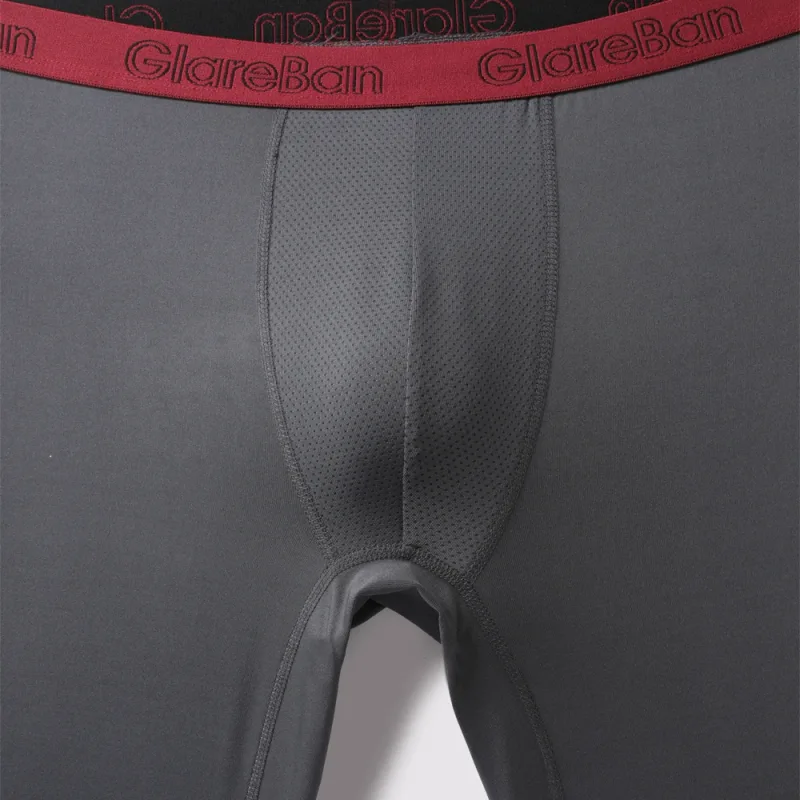 4 Pieces Mixed Colors Quick-Dry Long Leg Boxer Briefs Underpants Underwear For Home And Sports Hight Quality Male Panties Pants — image 11