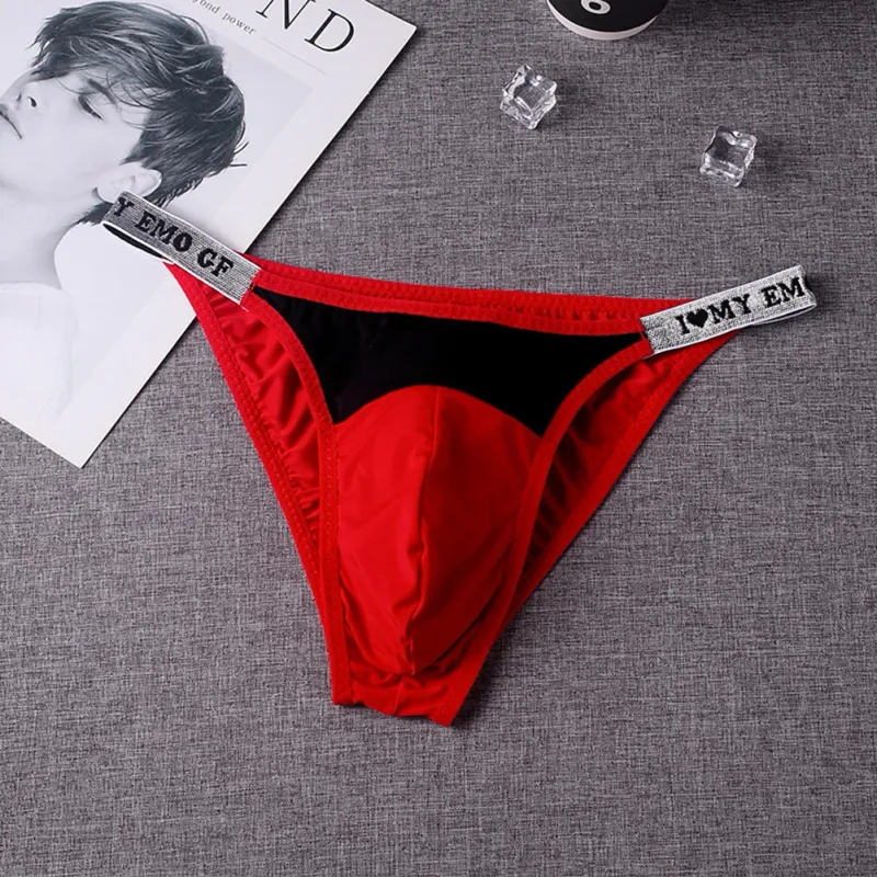 1PC Men Sexy Underwear Briefs Minimalist Sexy T-shaped Pants Low Waist Pouch Panties Breathable Thin Underpants — image 9