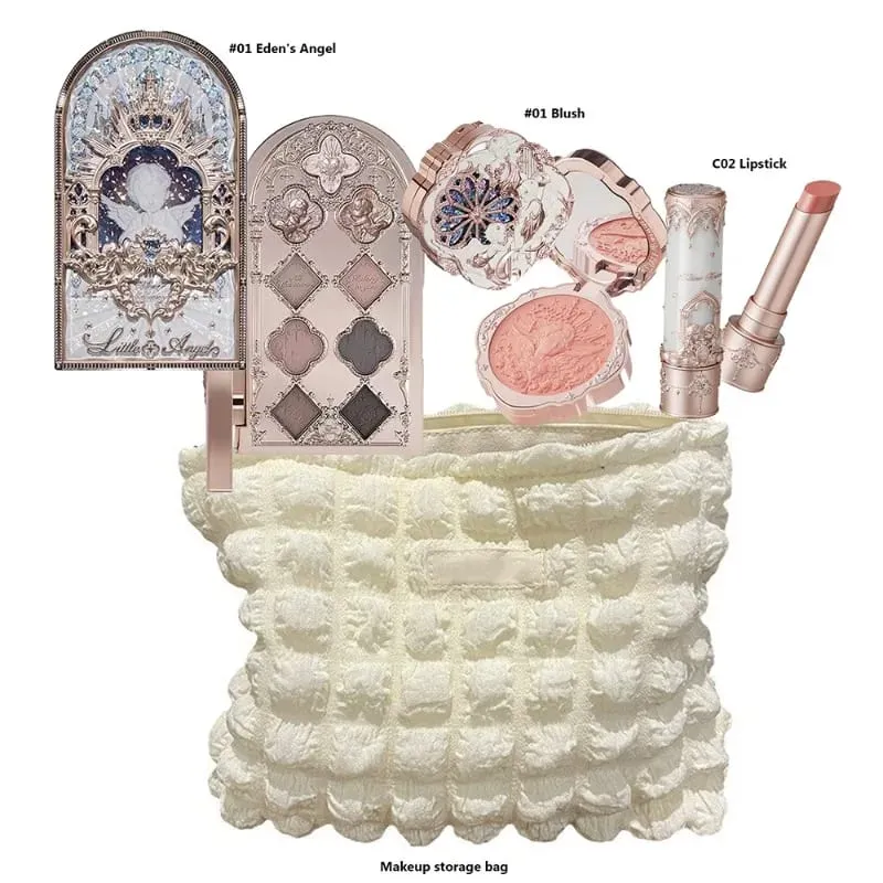 Flower Knows Σετ Μακιγιάζ Κουτί Full Swan Bear Garden Collection Ανάγλυφο Blush Shine Kit Lipstick Foundation All in Maquiagem Kit