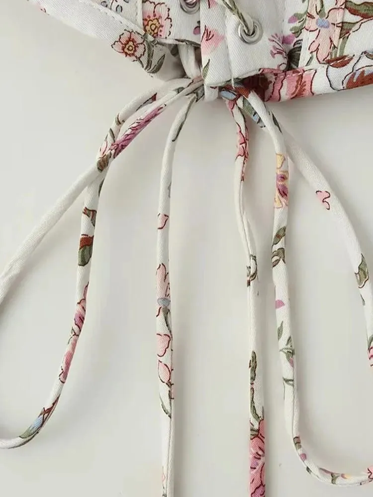 Női rozsda csipke patchwork Midi ruha Boho négyzet nyakú ujjatlan lenge, lendületes alkalmi ruhák Női nyári vakációs ruhák — image 4