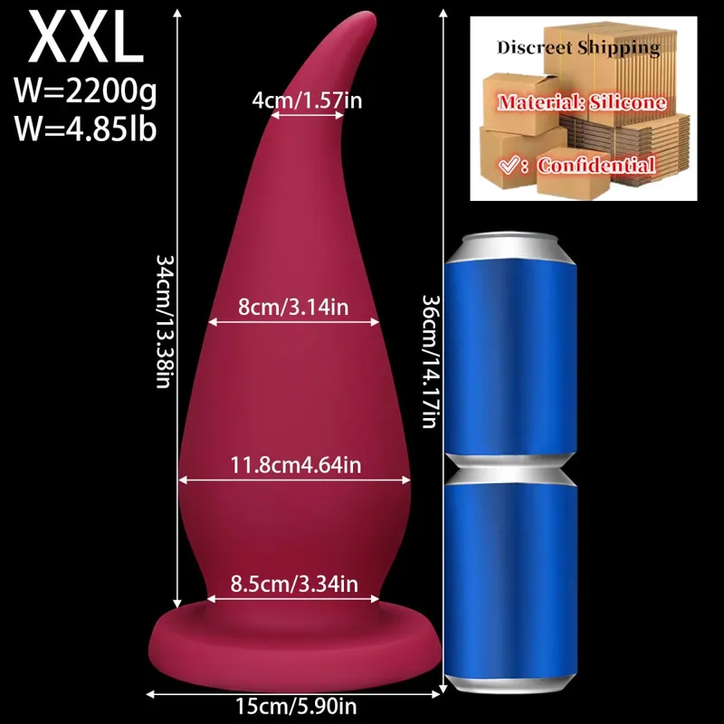 Silicone Malaking Anal Plug Malaking Butt Plug Dildo Anal Dilator Ass plug Masturbator Adult Sex Toys 18 Para sa Mga Lalaki Babae Gay Sex Shop 성인용품 — image 12