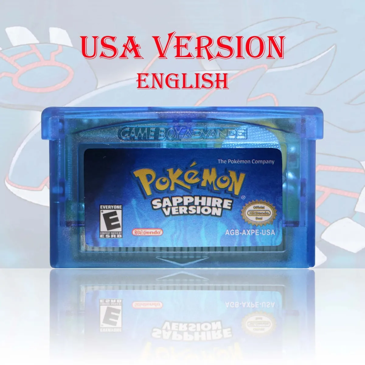 GBC/GBA USA Έκδοση Pokemon Blue/Crystal/Emerald/Fire Red/Leaf Green Cartridge Κάρτα βιντεοπαιχνιδιού υψηλής ποιότητας με μπαταρία — image 8