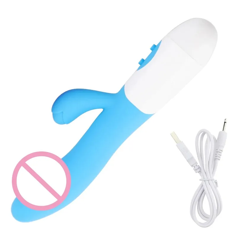 Realistic Rabbit Dildo Dual Vibrator G-Spot Clitoral Stimulation Massager Powerful Vibrating Vagina Masturbator Women's Sex Toy — image 13