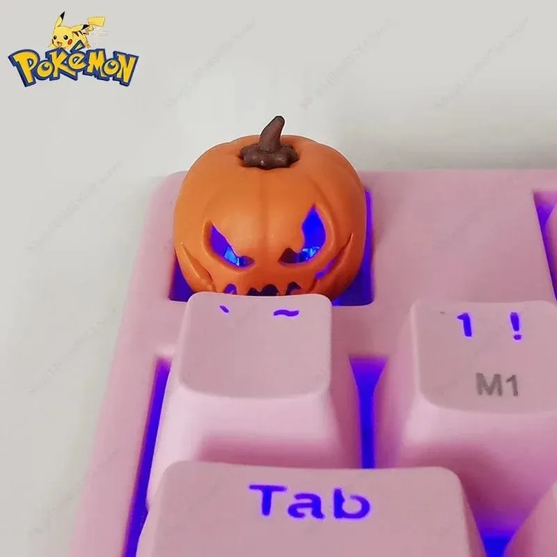 Pokemon Anime Cute Tail Keycaps Pikachu Gengar Eevee Keyboard Cap for Cross Shaft Μηχανικό πληκτρολόγιο 3D Resin Keycaps Το καλύτερο δώρο — image 16