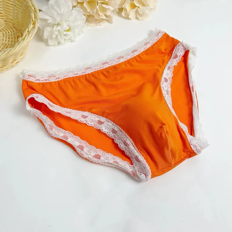 New Men's Underwear Sexy Men's Lace Briefs U-Convex Pouch Low-Rise Comfortable and Breathable Shorts Briefs men underwear sexy — image 8
