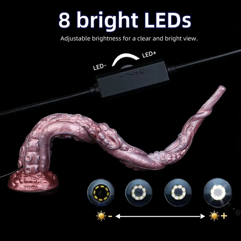 מצלמת אנדוסקופ 3MP HD תקע אנאלי סיליקון עם 8 נורות LED צפייה בזמן אמת דילדו IP68 עמיד למים צעצועי מין למבוגרים — image 6
