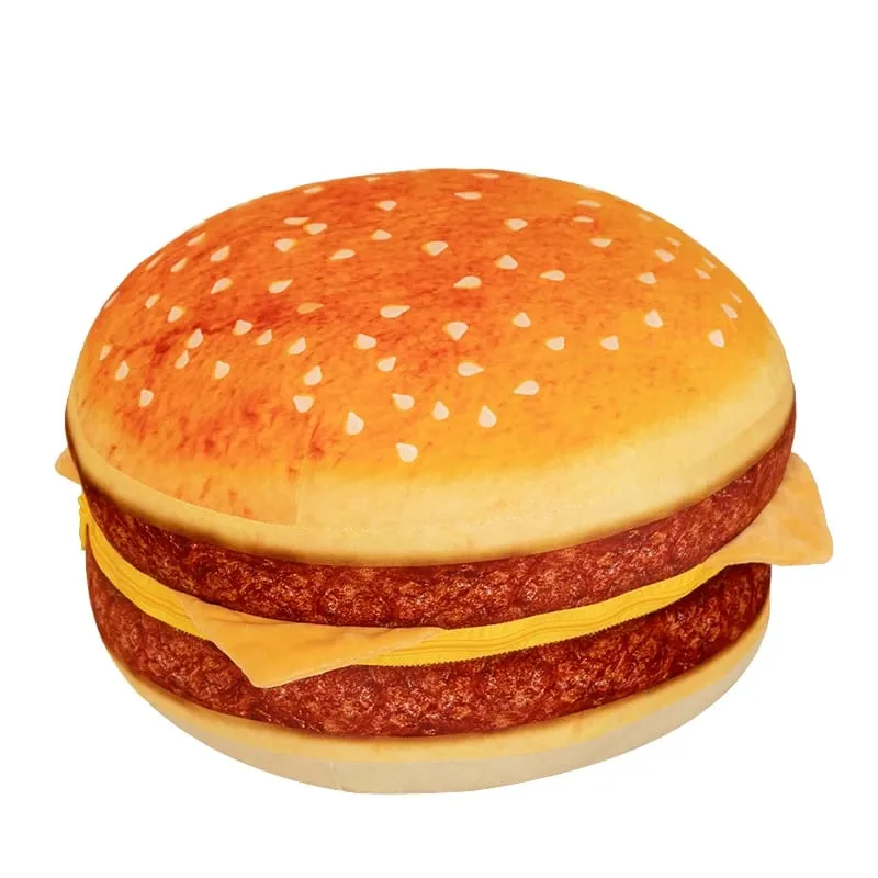 Νέο Creative Burger Λούτρινο Παιχνίδι Μαλακό Μαξιλάρι Μαξιλάρι Μαξιλάρι Χάμπουργκερ Καρέκλα Μαξιλάρι για αγόρια κορίτσια Παιδιά Δώρο γενεθλίων