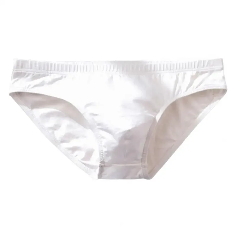 Cotton Briefs Adult Man Briefs Stretchy Breathable Solid Color Male Underwear Low Waist Cotton Underpants Plus Size Men Cotto — image 13