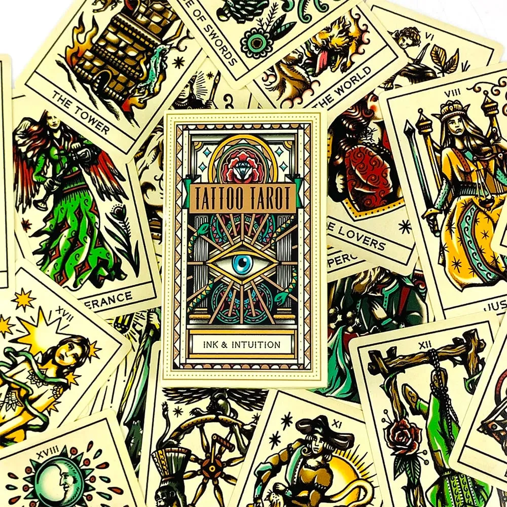 Κάρτες Tarot Tarot με καυτές πωλήσεις A 78 Tarot Deck PDF Guidebook Future Divination Borad Παίζοντας παιχνίδια Family Gathering Παιχνίδι καρτών — image 3