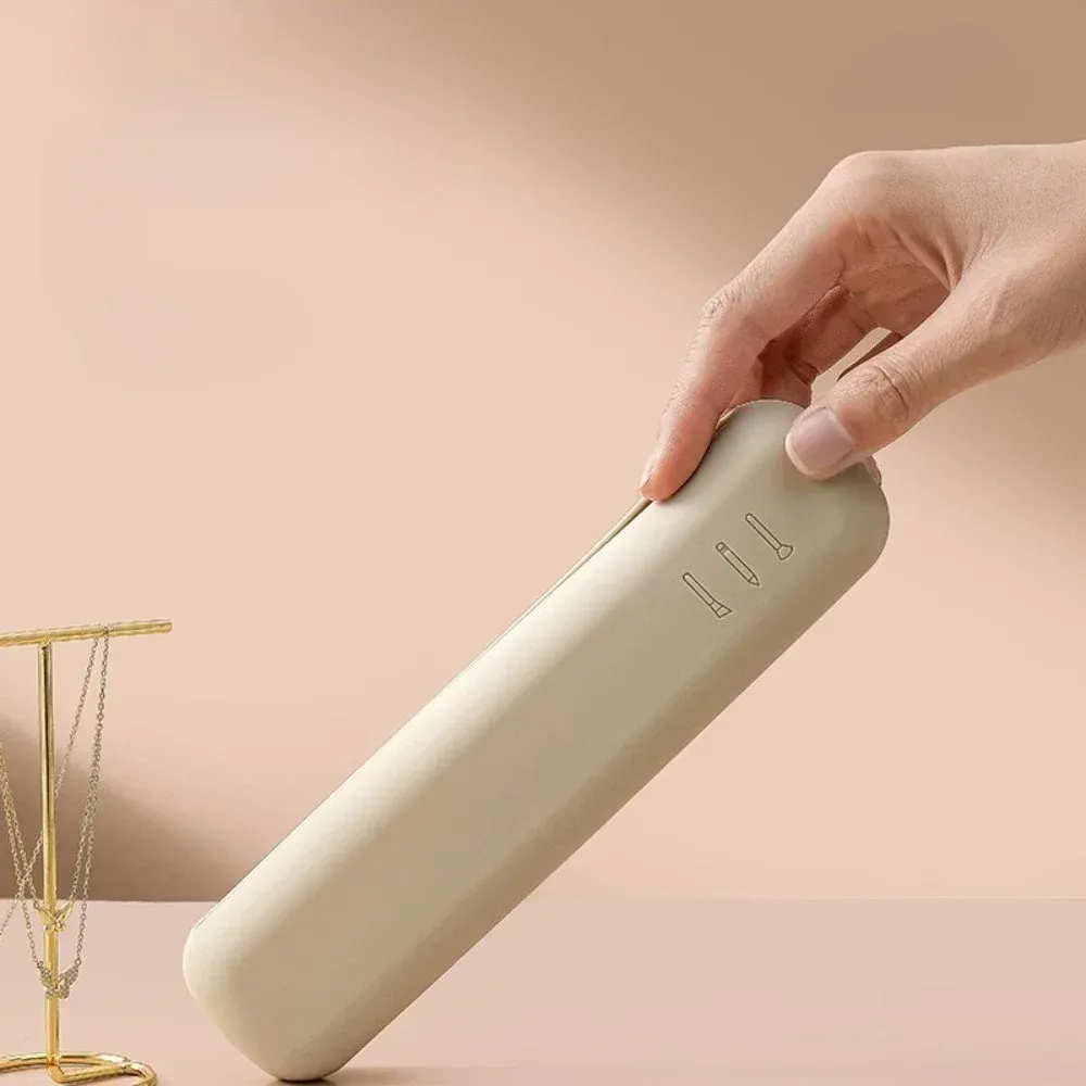 Silicone cosméticos escovas saco de armazenamento viagem maquiagem escova bolsa portátil à prova dwaterproof água compõem esponja organizador caso ferramentas beleza