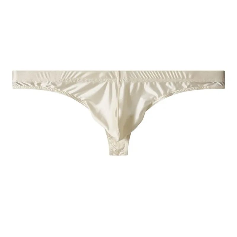 Breathable Ice Silk Underwear Ice Silk G-String Brand New Men's Underwear Classic Style Thongs Lightweight Ice Silk Underwear — image 4