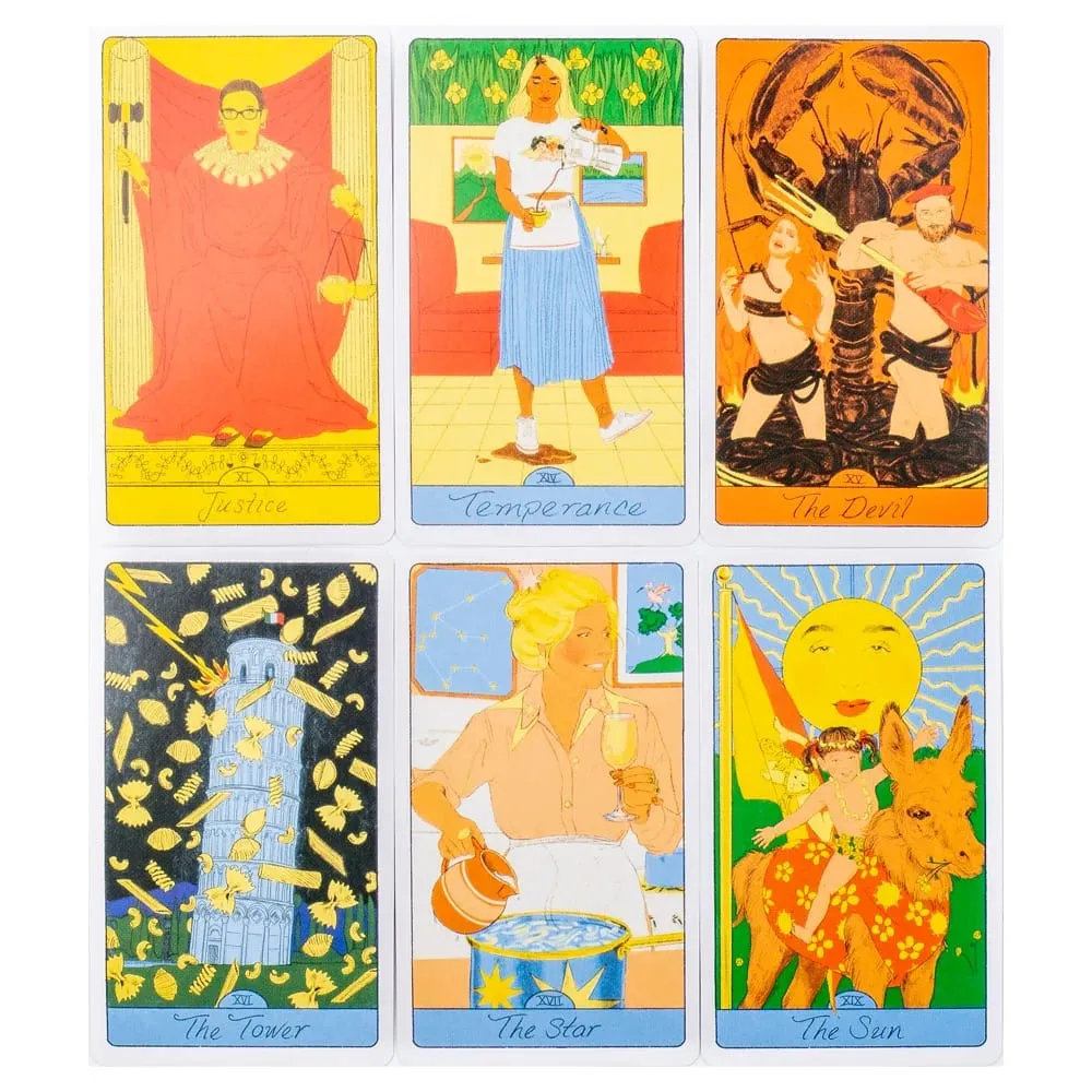 78Cards The Pasta Tarot Cards English Visions Divination Edition Deck Επιτραπέζια παιχνίδια — image 5