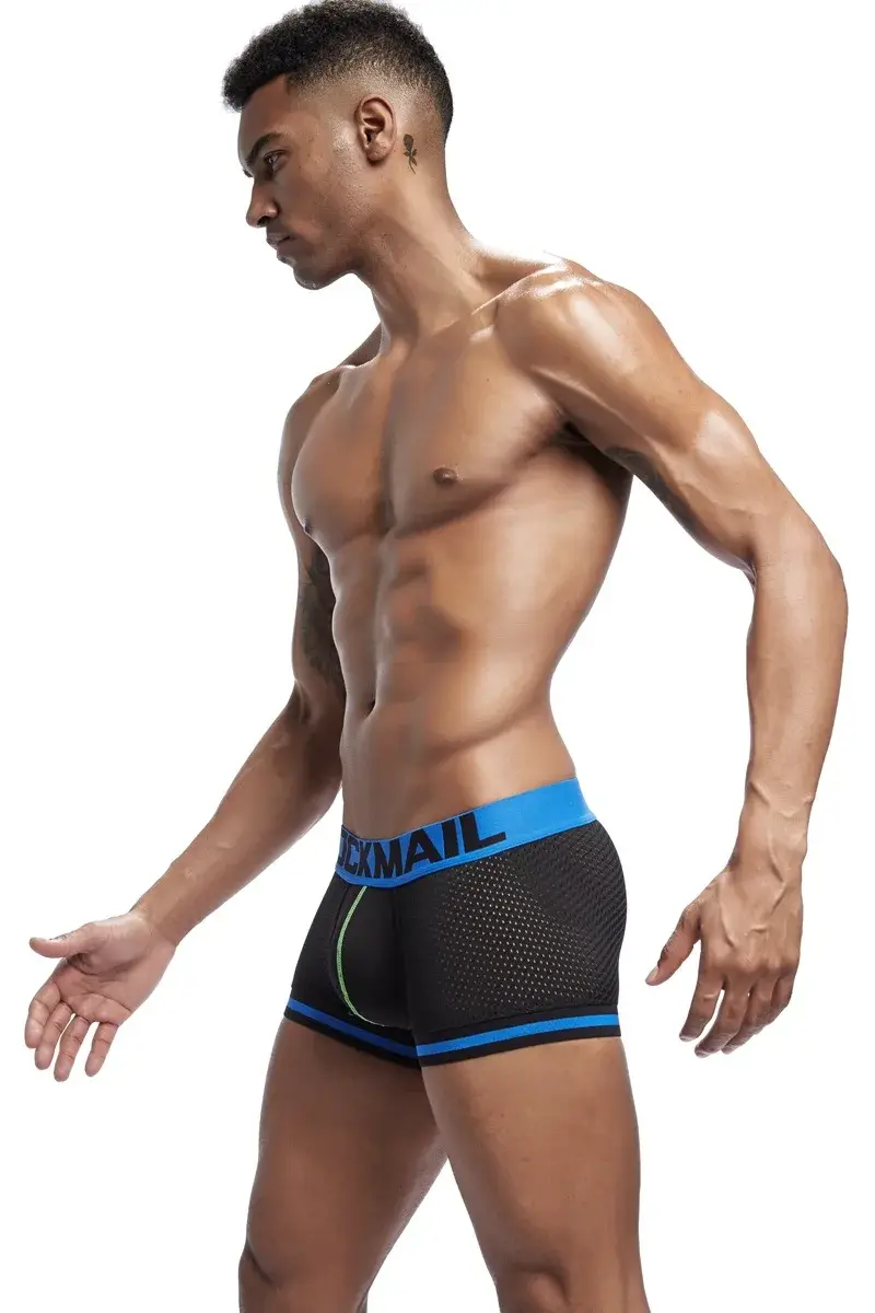 Jockmail Men Boxer Mesh Underwear Breathable Comfortable Soft Comfortable Sports Shorts Adult Man Panties Clothing Lingerie — image 20