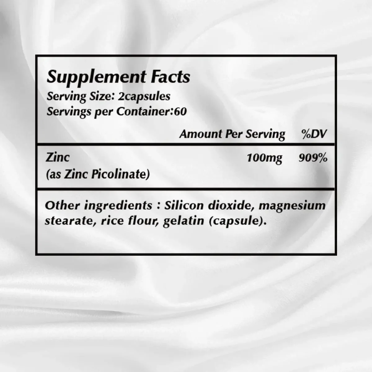 Zinc Picolinate Capsules - Boosts Immune Support Sleep & Energy