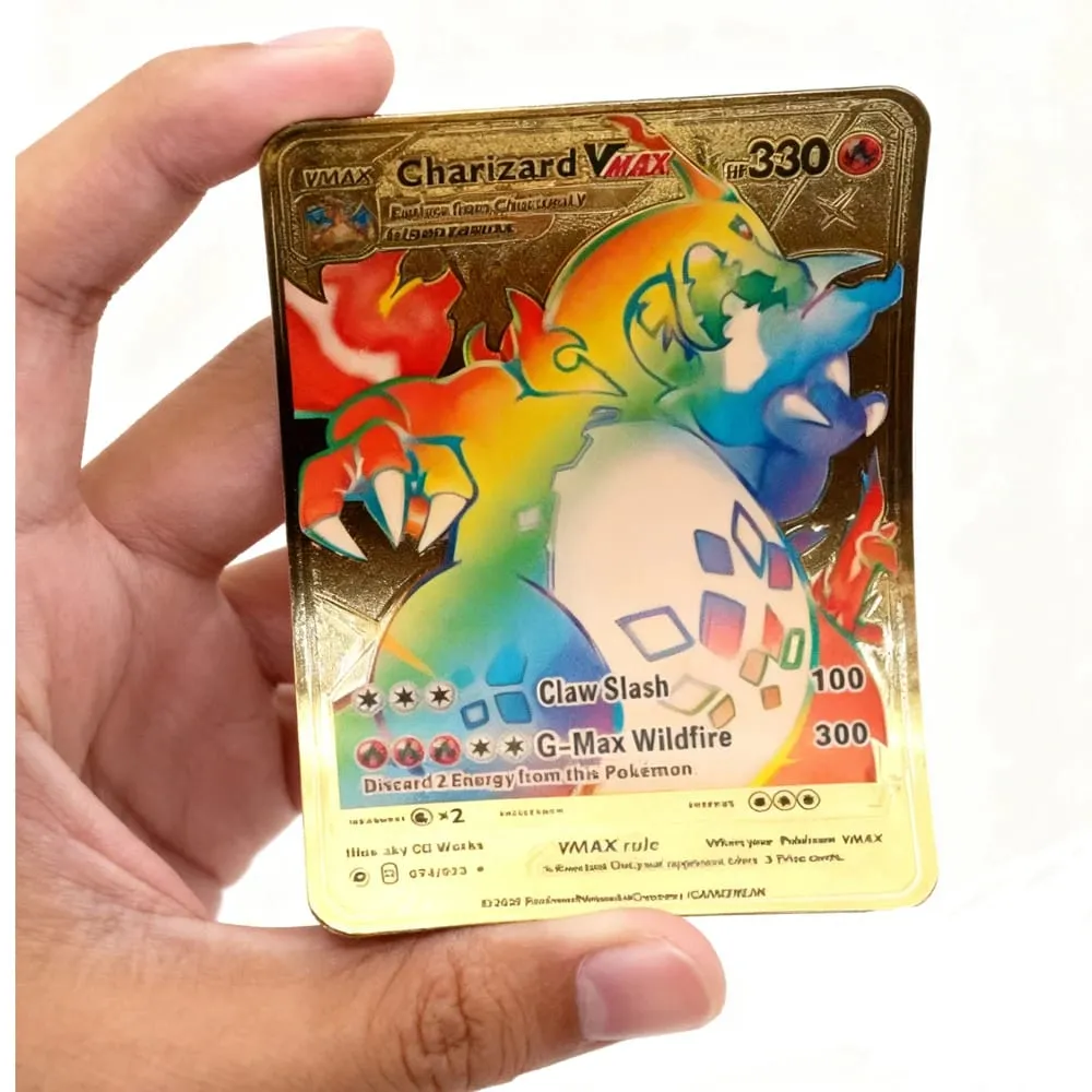 55 τεμάχια Pokemon Cards Vmax GX Gold Foil Flash Box Party Διαδραστικό παιχνίδι Αγγλικά Ισπανικά Πολύχρωμο Παιχνίδι Συλλογή Κάρτας Δώρο — image 4