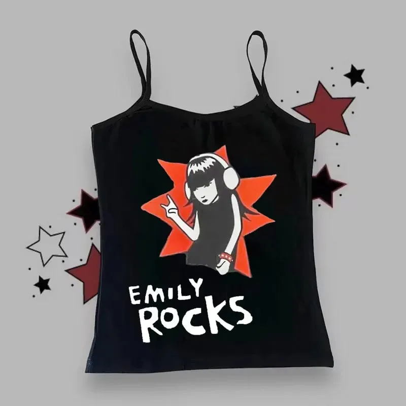 Γυναικείο γοτθικό στυλ αράχνης Cami Tank Top Αμάνικο Spaghetti λουράκι Y2K Slim Cropped Camisole Dark Punk Streetwear τοπ — image 13