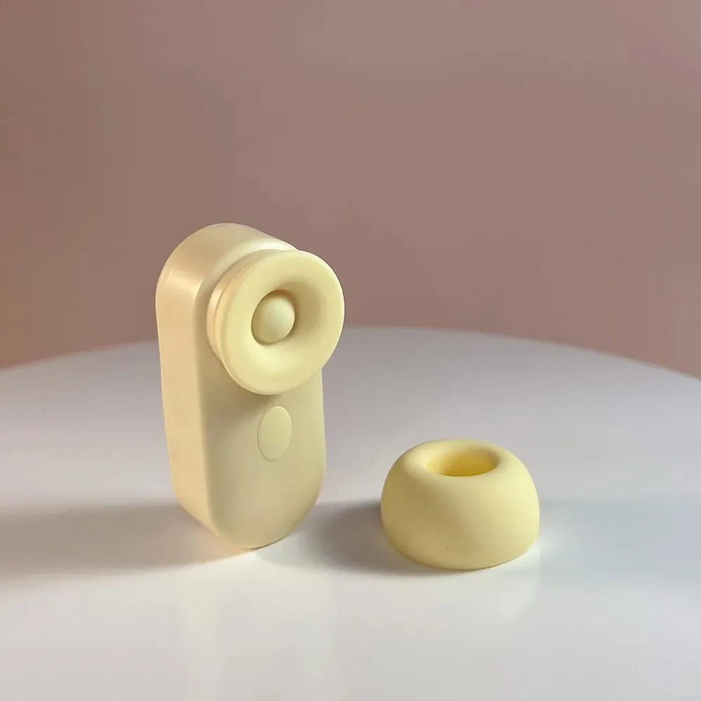 Dream Vibe Echo 2-σε-1 Mini Sucker ακουστικό σε σχήμα κίτρινο Δονητής σεξουαλικού παιχνιδιού Γυναικείας θηλής Κλειτοριαίο μασάζ — image 2