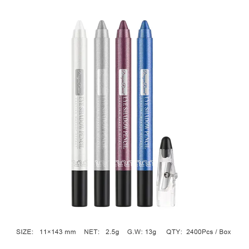 12Colors Glitter Eyeshadow Pen μακράς διαρκείας Matte Eye Shadow Palette Shiny highlighter Silver Purple Eyeliner Pencil Cosmetics