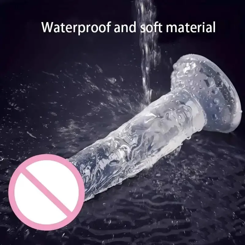 Cheap Women Big Transparent Dildo Suction Cup Erotic Anal Jelly Dick Soft Clitori Vaginal Masturbators Penis Adult Sex Toy 18+ — image 6