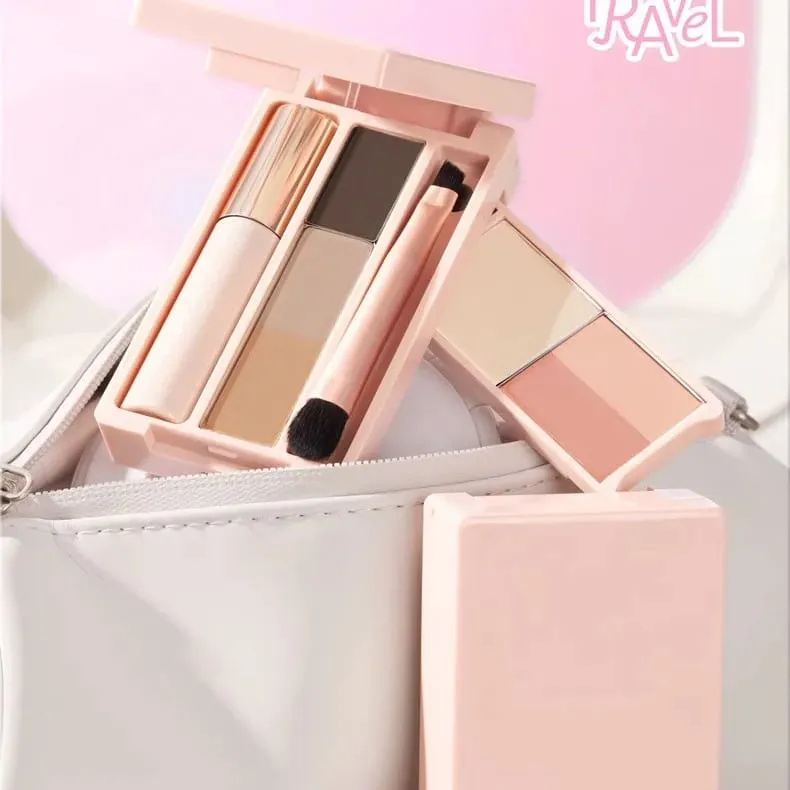 Judydoll Travel Comprehensive Plate Mini Grooming Blush Plate Makeup Ενσωματωμένο βολικό πιάτο παλάμης — image 4