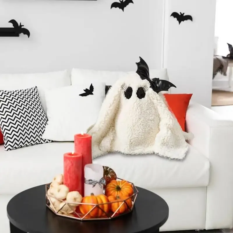 כרית קטיפה רפאים חמוד קטיפה Ghost עיצוב בית ממולאים ליל כל הקדושים צעצועי קטיפה חמוד רפאים קטיפה צעצוע רך רפאים קטיפה עבור — image 4