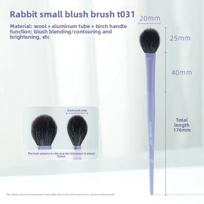 1PC Super Soft Purple Blusher Brush Foundation Contour Eye Shadow Brush Highlight Brow Shadow Brush Brush Makeup
