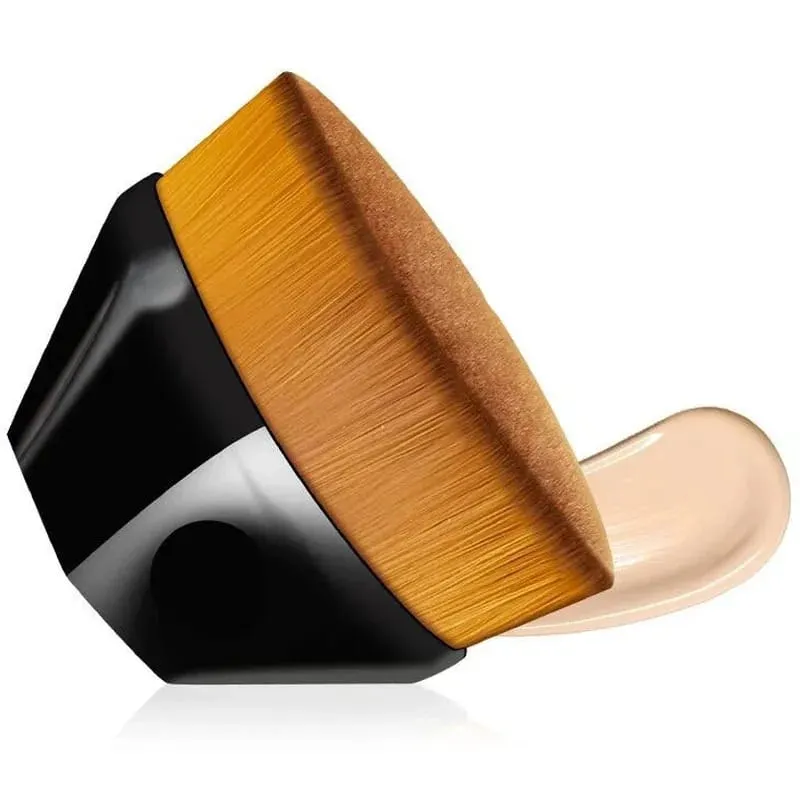 1/2 pçs novo pincel mágico de maquiagem beleza pó rosto blush pincéis portátil profissional fundação escova grande cosméticos base macia