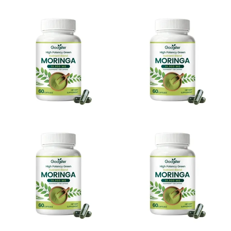 Prémium Moringa táplálékkiegészítő természetes levélkivonattal gyógynövényes tápformula a mindennapi wellness támogatásért 60 kapszula