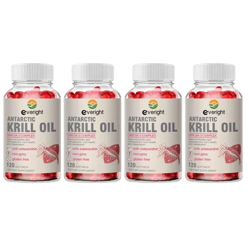 Έλαιο Krill – Σύμπλεγμα φωσφολιπιδίων Ωμέγα-3 με Ασταξανθίνη – Υποστηρίζει Διαχείριση Λιπιδίων Μεταβολισμός Υγεία εγκεφάλου και καρδιάς EPA/DHA — image 10