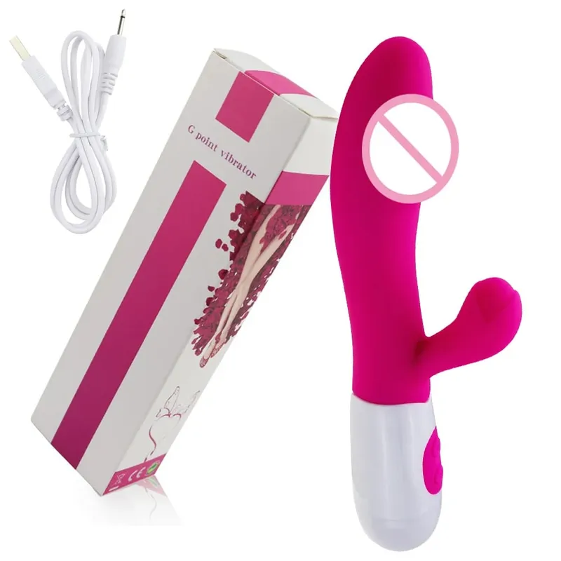 Realistic Rabbit Dildo Dual Vibrator G-Spot Clitoral Stimulation Massager Powerful Vibrating Vagina Masturbator Women's Sex Toy — image 10