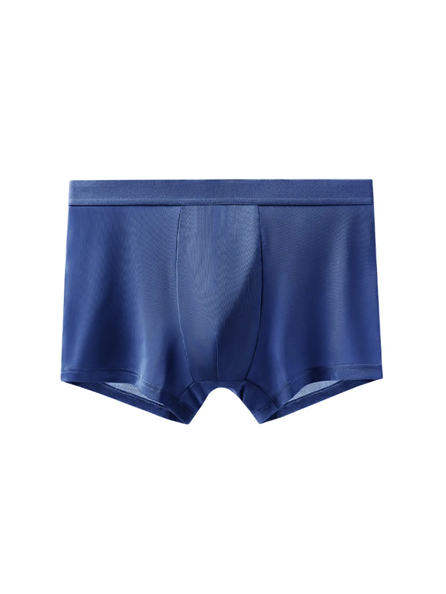 4pcs Luxury Summer Smooth Cool Satin-like Men's Boxer Shorts Underpants Breathable Crotch Male Underwear Panties Boxer Brifes — image 4